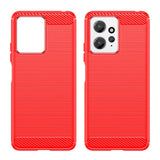 Xiaomi Redmi Note 12 (4G) Brushed Carbon Case - Red