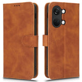 OnePlus Nord 3 (5G) Leather Flip Case with Wallet and Stand Function - Brown