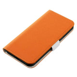 Samsung Galaxy A34 (5G) Litchi Leather Wallet Case with Magnetic Closure - Orange