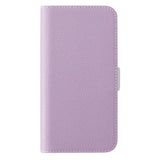 Samsung Galaxy A24 Litchi Leather Wallet Case with Magnetic Closure - Purple