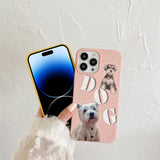 iPhone 14 Pro Flexible Plastic Case w. Motif - Dogs