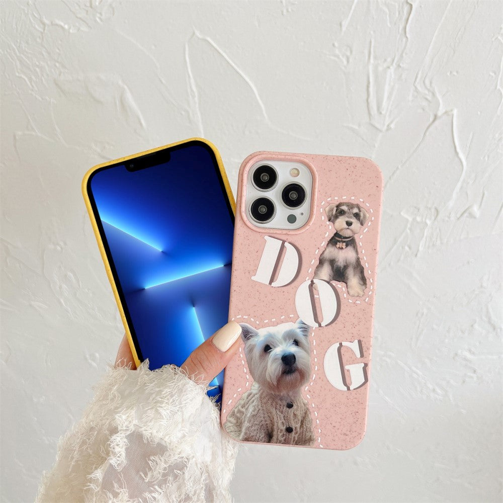 iPhone 13 Pro Flexible Plastic Case w. Motif - Dogs