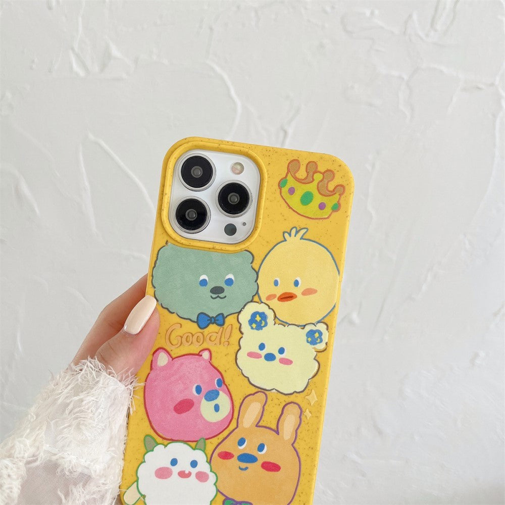 iPhone 13 Pro Flexible Plastic Case w. Motif - Cute Animals