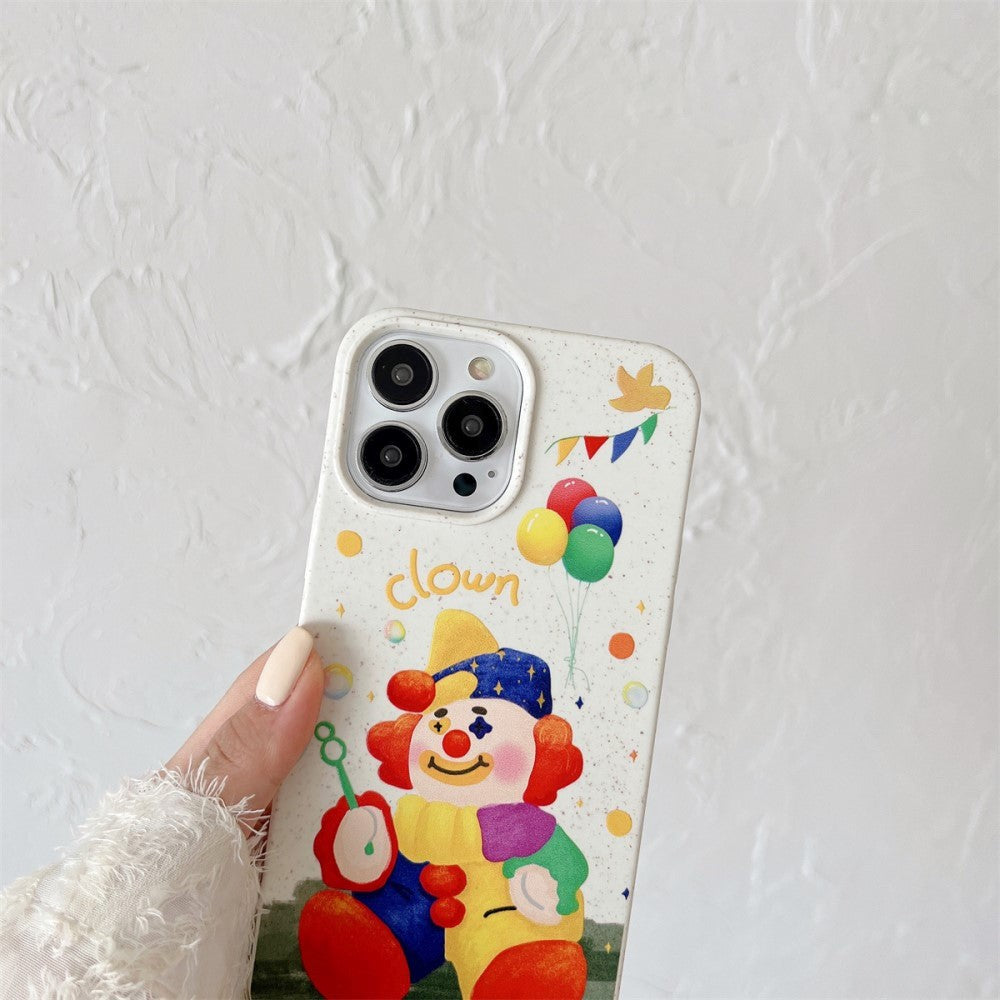 iPhone 13 Pro Flexible Plastic Case w. Motif - Clown