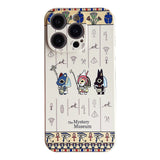 iPhone 14 Pro Flexible TPU Plastic Case with Print - Hieroglyphs