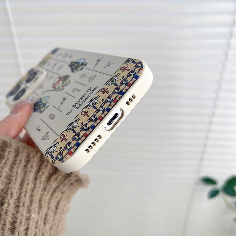 iPhone 14 Pro Flexible TPU Plastic Case with Print - Hieroglyphs