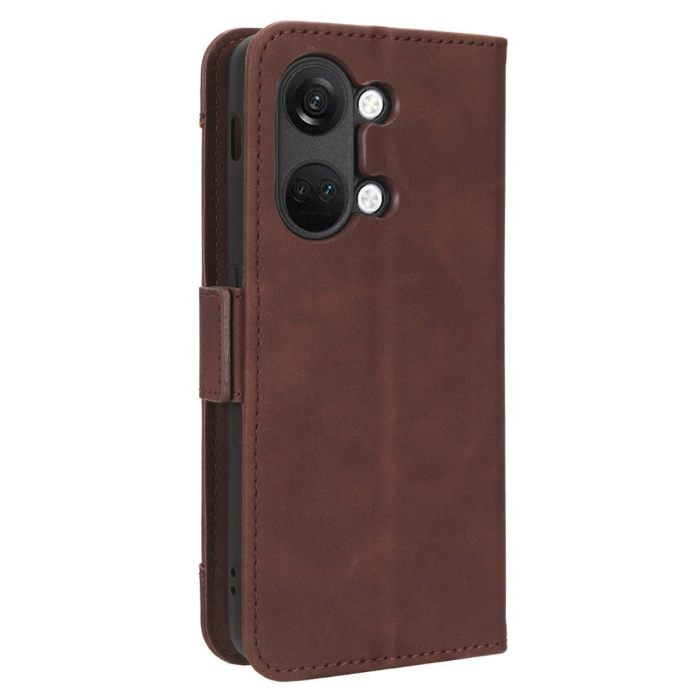 OnePlus Nord 3 (5G) Leather Flip Case w. Large Wallet - Brown