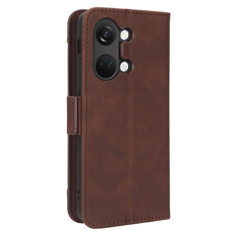 OnePlus Nord 3 (5G) Leather Flip Case w. Large Wallet - Brown