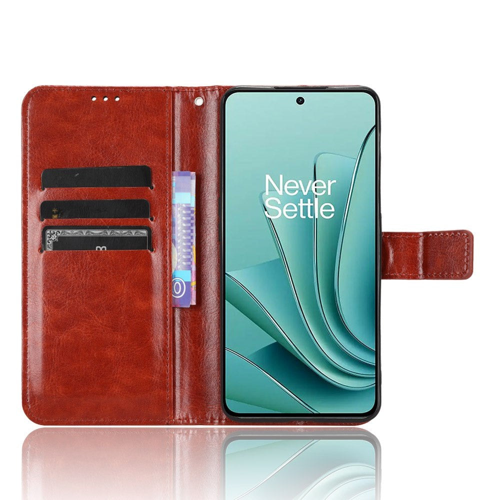 OnePlus Nord 3 (5G) Leather Flip Case with Wallet and Strap - Brown