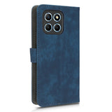 Honor 70 Lite Leather Flip Case with Wallet and Strap - Blue