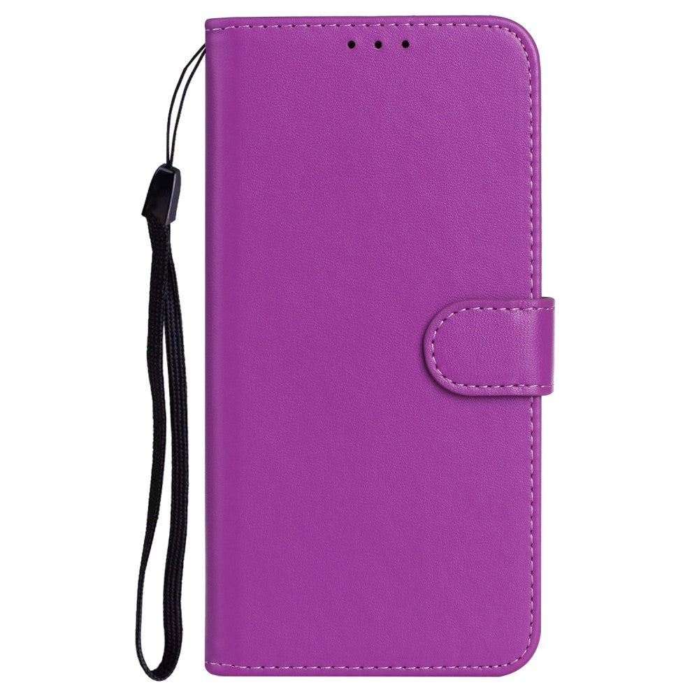 Sony Xperia 10 V Leather Flip Case with Wallet and Strap - Purple