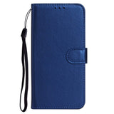 Sony Xperia 10 V Leather Flip Case with Wallet and Strap - Blue