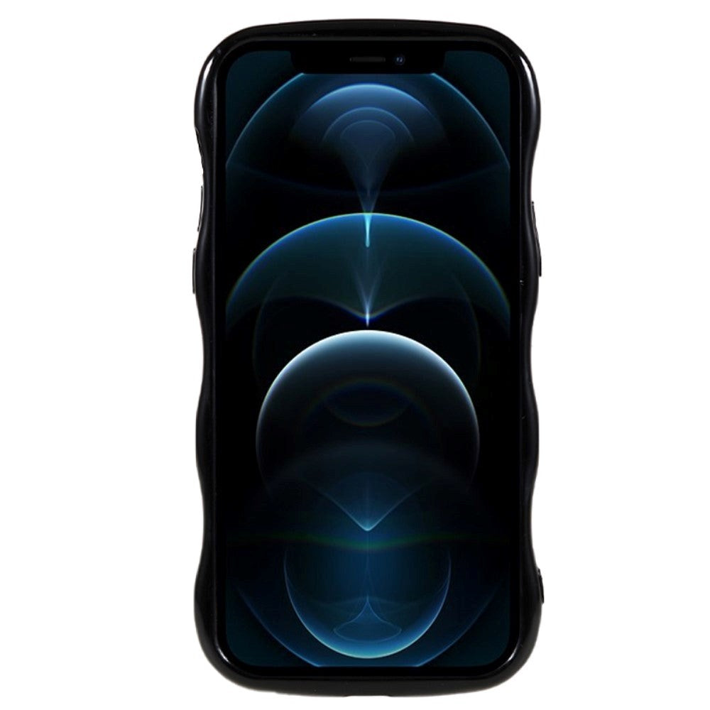 iPhone 12 Pro Flexible Case - Wavy - Black