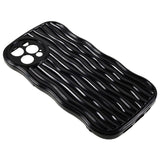 iPhone 12 Pro Flexible Case - Wavy - Black