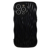 iPhone 13 Pro Flexible Case - Wavy - Black