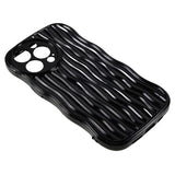 iPhone 13 Pro Flexible Case - Wavy - Black