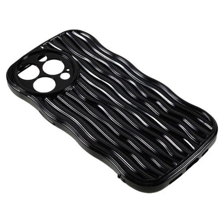 iPhone 13 Pro Flexible Case - Wavy - Black