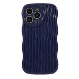 iPhone 13 Pro Flexible Case - Wavy - Purple