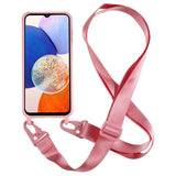 Samsung Galaxy A14 (5G) Flexible Plastic Case with Strap - Light Pink