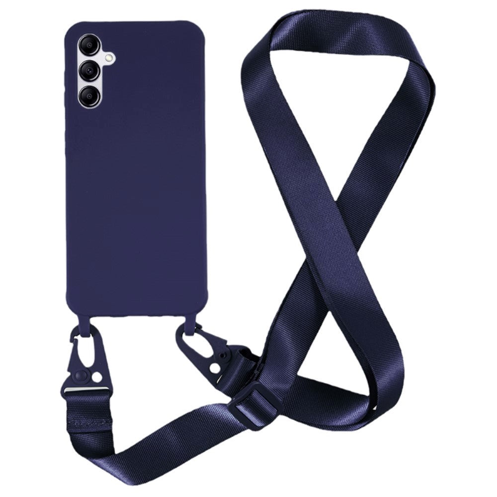 Samsung Galaxy A14 (5G) Flexible Plastic Case with Strap - Blue