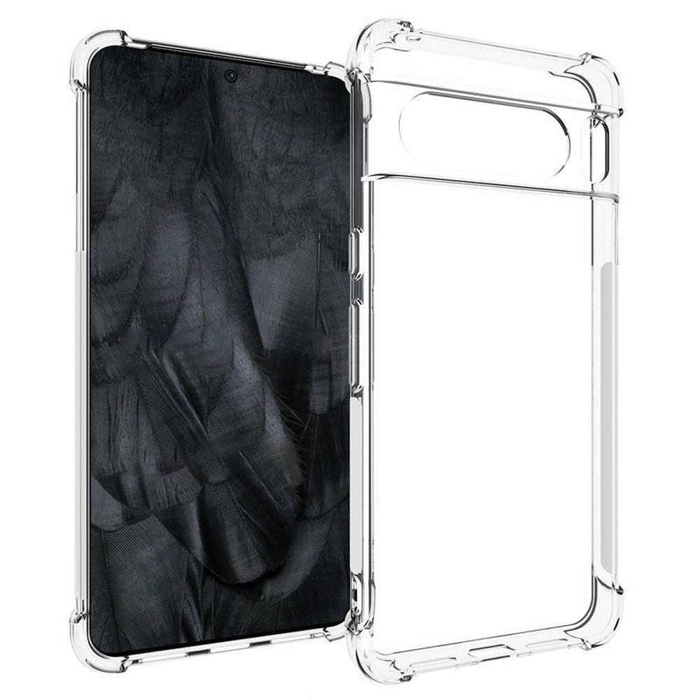 Google Pixel 8 Pro Shockproof Flexible Plastic Case - Transparent