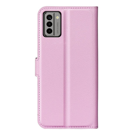 Nokia G22 Litchi Leather Case w. Wallet - Pink