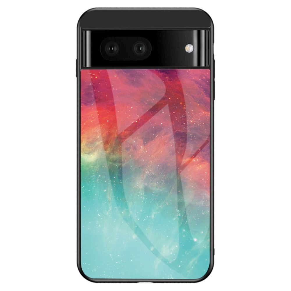 Google Pixel 7A Case with Glass Back - Colorful Starry Sky