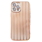 iPhone 13 Pro TPU Plastic Case with Camera Lens Protection - Rose Gold