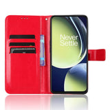 OnePlus Nord CE 3 Lite Leather Case w. Wallet & Stand Function - Red