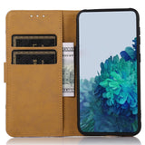 Nokia C32 Leather Case w. Wallet - Green Tree