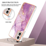 Motorola Moto G53 / G23 / G13 Hybrid Plastic Case - Purple Marble