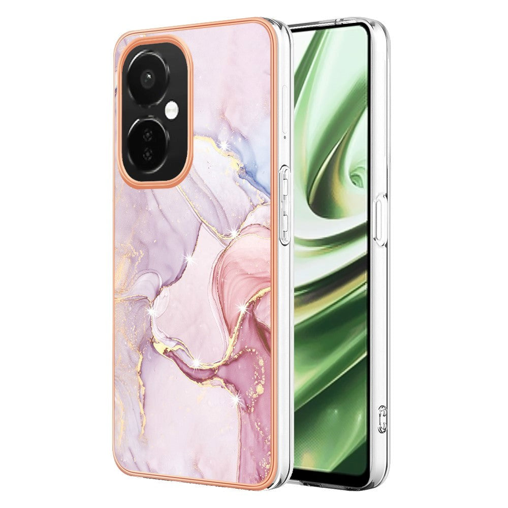 OnePlus Nord CE 3 Lite (5G) Hybrid Plastic Case - Pink Marble