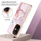 OnePlus Nord CE 3 Lite (5G) Hybrid Plastic Case - Pink Marble