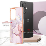 OnePlus Nord CE 3 Lite (5G) Hybrid Plastic Case - Pink Marble