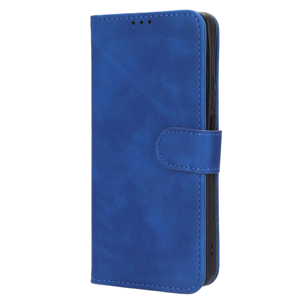 Xiaomi Poco F5 Leather Flip Case with Wallet and Stand Function - Blue