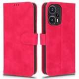 Xiaomi Poco F5 Leather Flip Case with Wallet and Stand Function - Pink