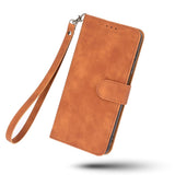 Google Pixel 8 Pro Leather Flip Case with Wallet and Stand Function - Brown