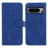 Google Pixel 8 Pro Leather Flip Case with Wallet and Stand Function - Blue