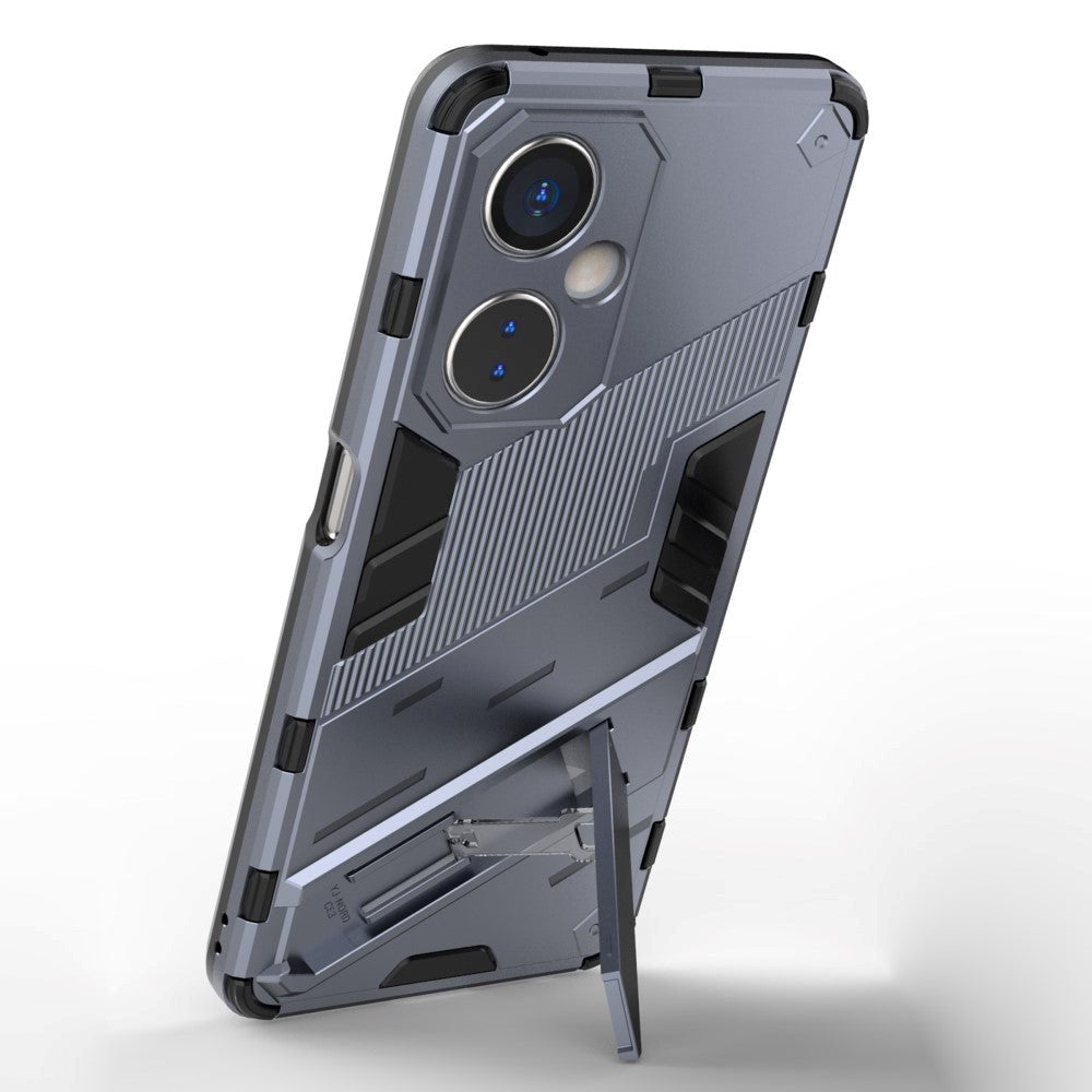 OnePlus Nord CE 3 Lite Hybrid Tough Case with Kickstand - Grey