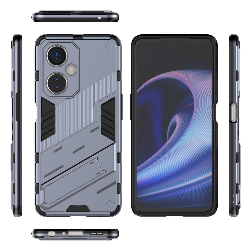 OnePlus Nord CE 3 Lite Hybrid Tough Case with Kickstand - Grey