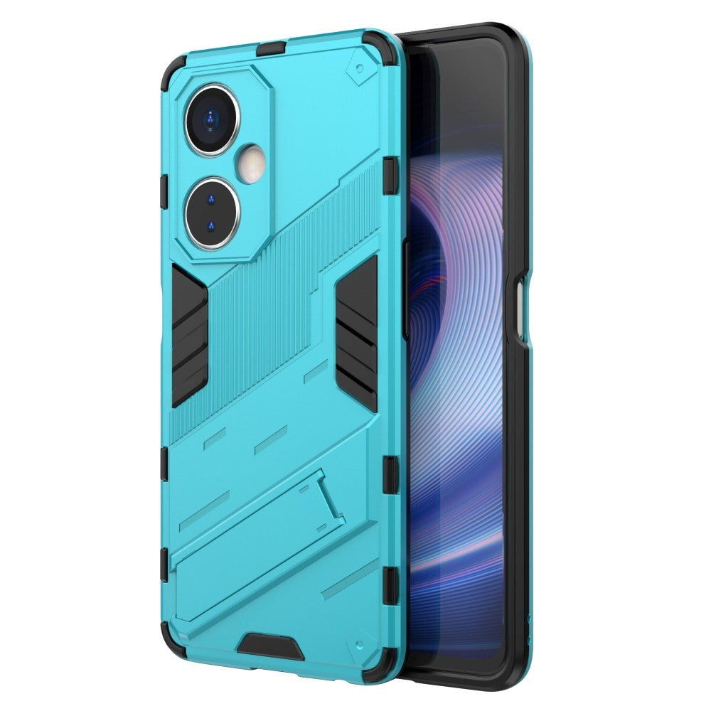 OnePlus Nord CE 3 Lite Hybrid Tough Case with Kickstand - Blue