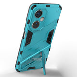 OnePlus Nord CE 3 Lite Hybrid Tough Case with Kickstand - Blue