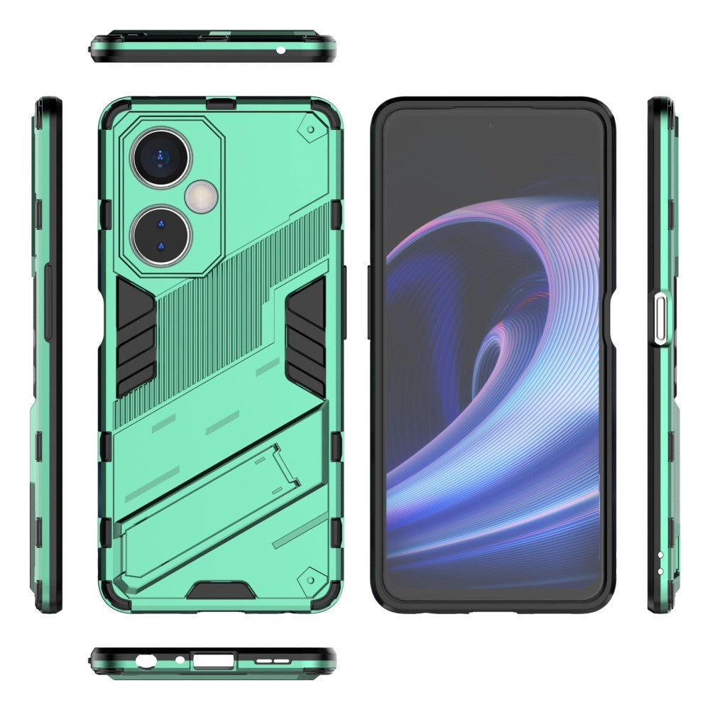 OnePlus Nord CE 3 Lite Hybrid Tough Case with Kickstand - Green