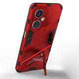 OnePlus Nord CE 3 Lite Hybrid Tough Case with Kickstand - Red