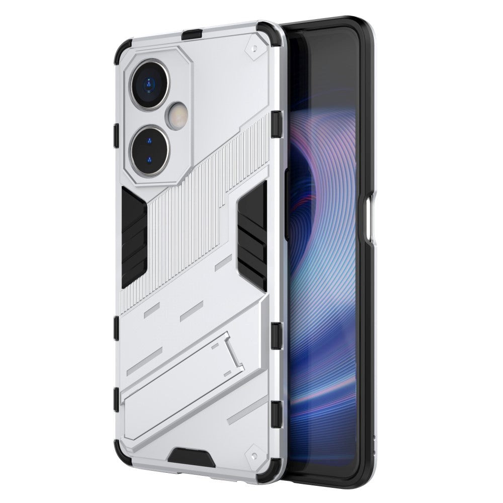 OnePlus Nord CE 3 Lite Hybrid Tough Case with Kickstand - White