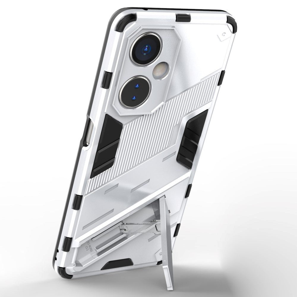 OnePlus Nord CE 3 Lite Hybrid Tough Case with Kickstand - White