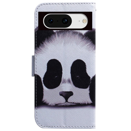 Google Pixel 8 Leather Wallet Case w. Print - Panda