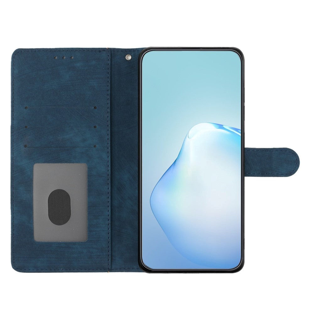 Xiaomi Redmi Note 11 Pro Leather Flip Case with Wallet and Strap - Blue