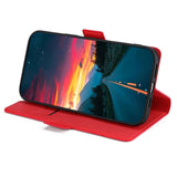 Honor Magic5 Pro Flip Case w. Card Holder & Stand Function - Red