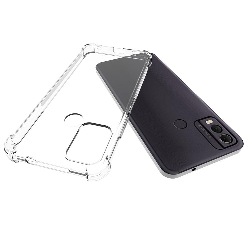 Nokia C22 Shock-Proof Flexible Plastic Case - Transparent